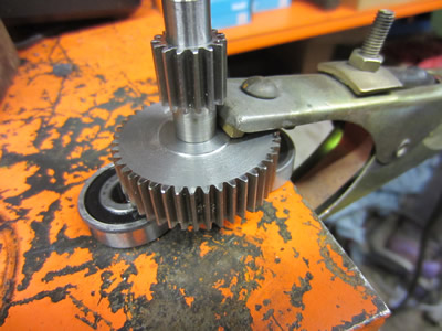 Grappling Gun - Ready Gears and Drive shaft for TIG welding