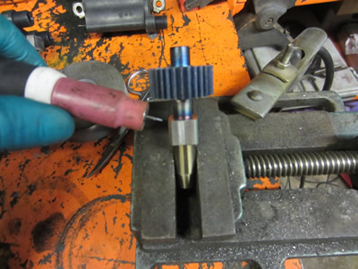 Grappling Gun - Line Spool Drive Shaft Key TIG Welded