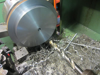 Drilling 200mm steel plate 