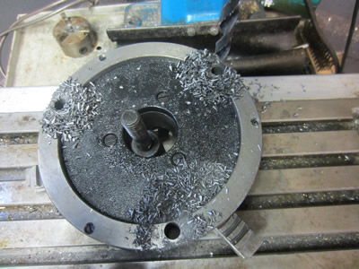 Drilling cast iron 160mm chuck