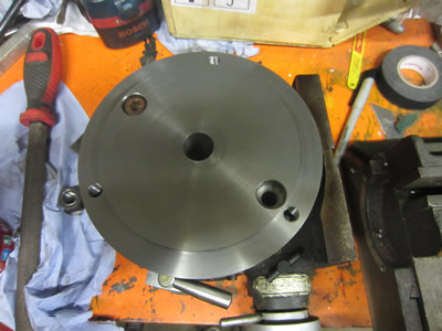 Rotary table chuck adapter plate